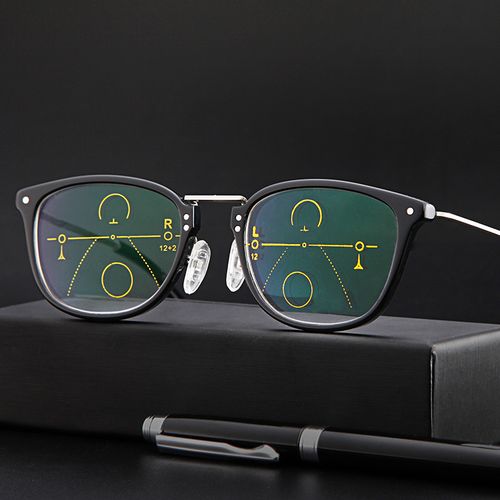 智能变色老花镜男女款远近两用折叠款抗疲劳防蓝光多焦点老花眼镜