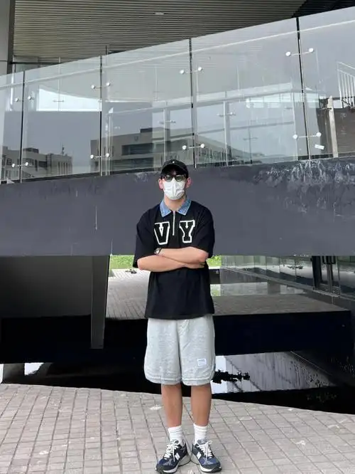 ootd180斤微胖男生夏季穿搭美式复古t恤