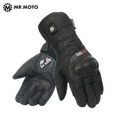 shadmrmoto摩托车骑行手套男女冬季防水防摔保暖机车带雨刷可触屏