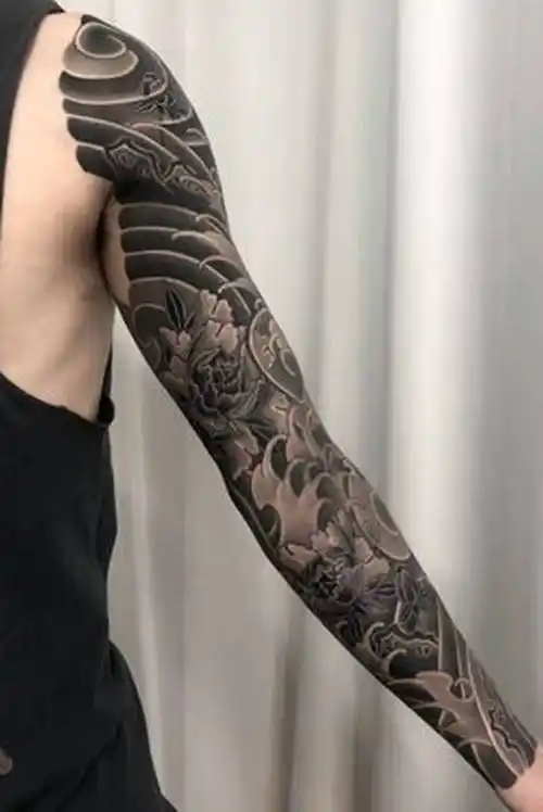 萦绕花纹 绽放个性 22张花臂手稿及纹身图案