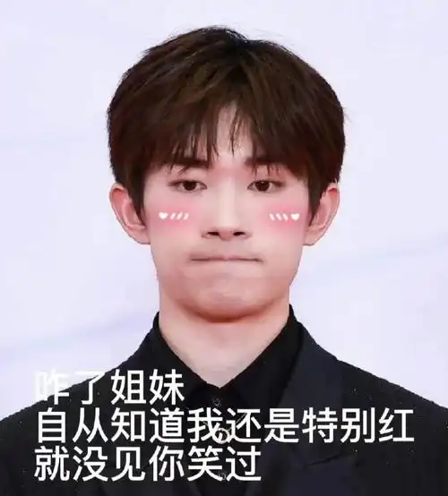 易烊千玺 表情包,混入一张二十  #四字 易烊千玺 yyqx 四字弟弟