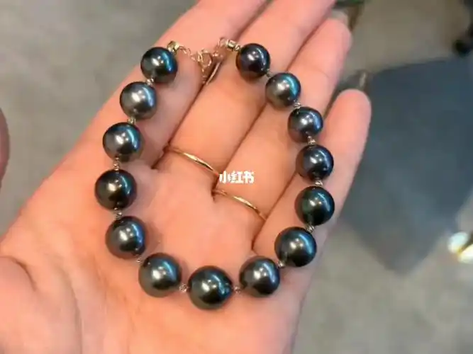大溪地海水黑珍珠手链