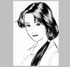 人物头像动漫美女 仙剑1林月如半侧面肖像