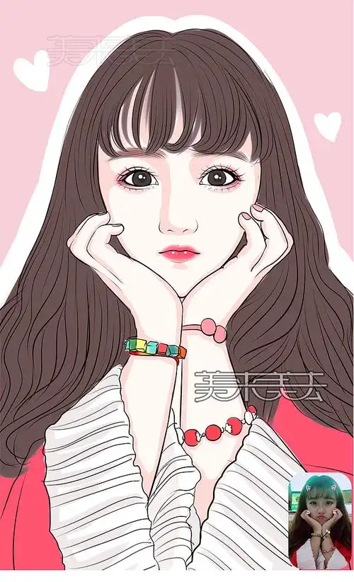 手绘头像欧美风半写实卡通漫画人物q版形象设计真人照片定制作淘宝网