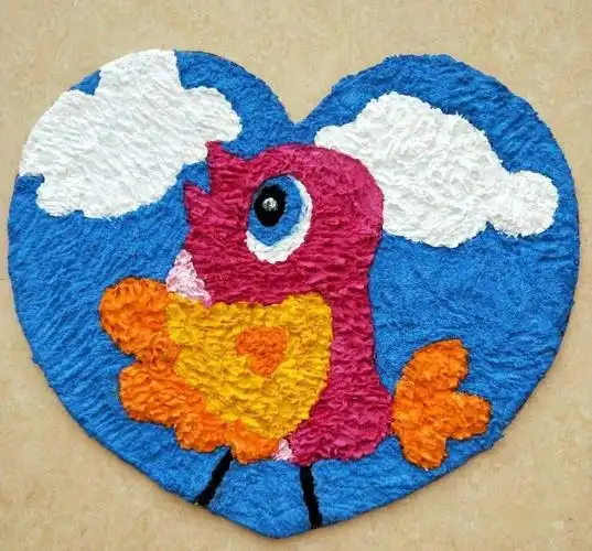 干货综合材料玩转创意纸浆画火速收藏