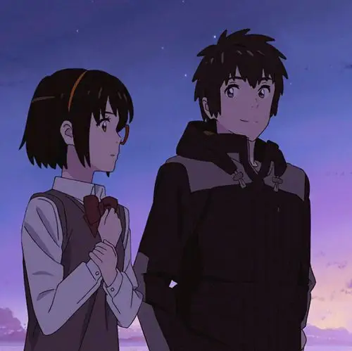 【图片自截自修 禁止二次上传】情侣头像#你的名字#动画电影 二次元