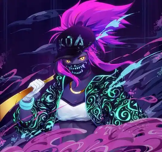 英雄联盟kda阿卡丽pixiv插画图片