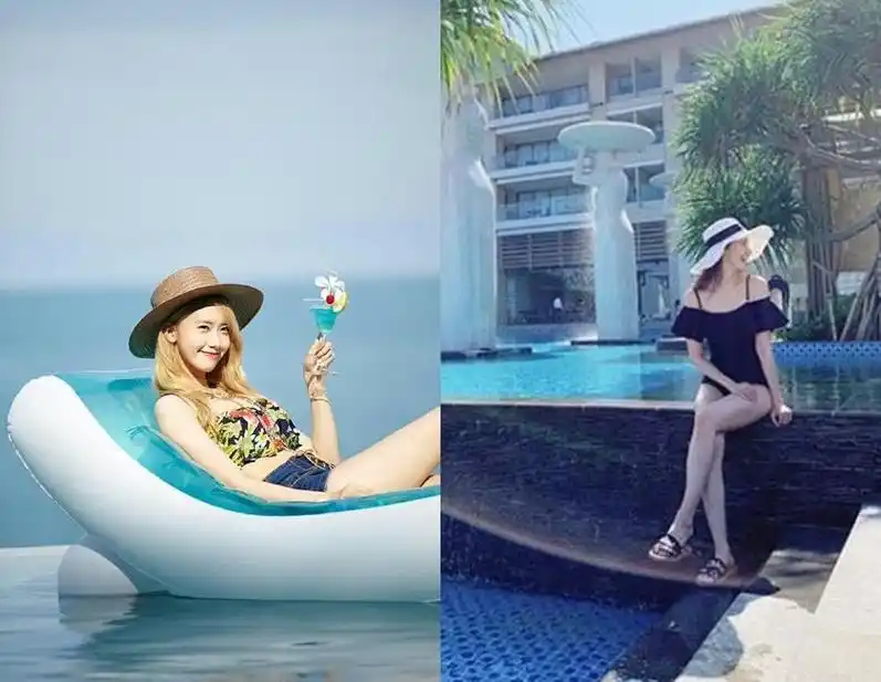 林允儿男友视角泳装照曝光,笑容太甜一脸恋爱模样