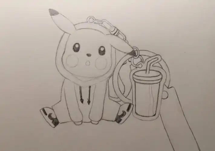 画了三块钱抓的皮卡丘呀