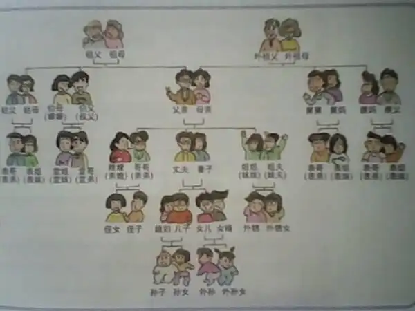 我是一个不会排辈分的人,连最基本的称呼都不会,有人能够帮我清楚的列