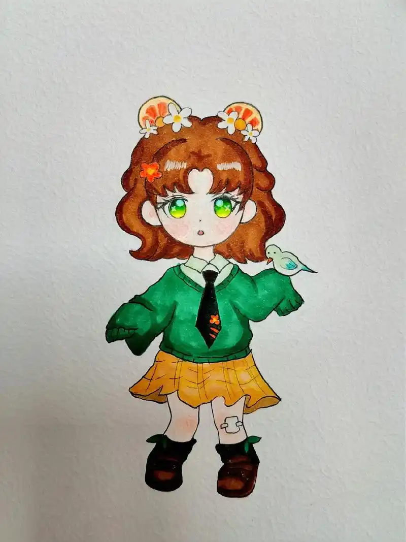 动漫女孩过程图.#动漫 #绘画过程 #动漫过程图 #动漫人物 - 抖音