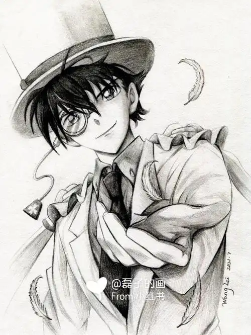 素描动漫素描怪盗基德