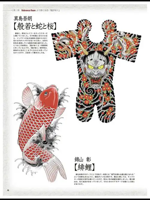 如龙系列角色的纹身