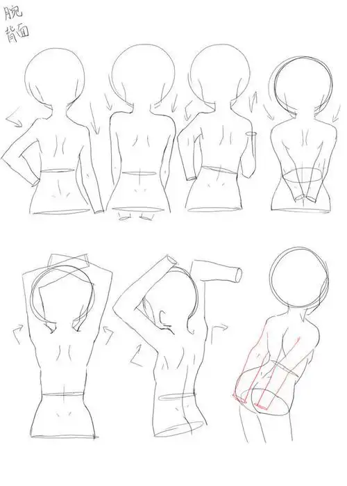 人体侧身绘画技巧