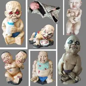 万圣节僵尸鬼娃娃人偶密室逃脱鬼屋男女婴儿小孩摆件道具恐怖孩子