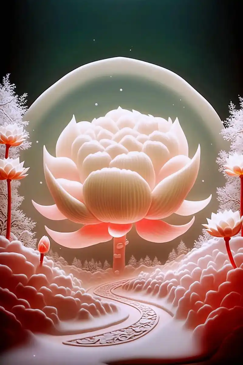 看到此景你想到了什么?今日绘画作品:莲花,佛光普照,佛缘,2 - 抖音