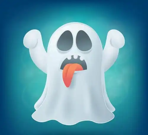 吐舌头的万圣节小鬼矢量素材