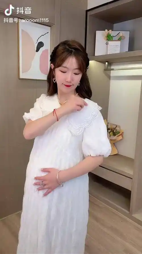 这套我爱到想焊在身上泡芙七个月孕肚完全都不显怀垂顺度炒鸡好上身没