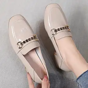 2022春秋季新款真皮平底乐福鞋女英伦风软皮小皮鞋软底百搭单鞋女