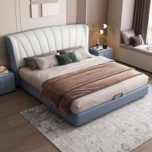 雅兰小街 现代简约皮床1.