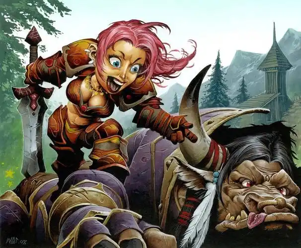 暴雪魔兽世界画廊tcg卡牌原画(一)