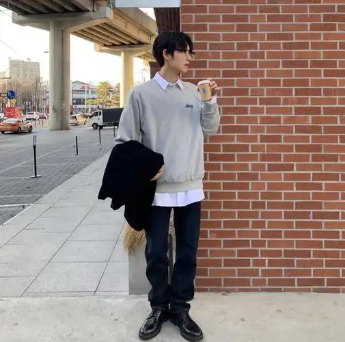 男生穿搭#,#ins精选#谢谢你的喜欢 〔比心