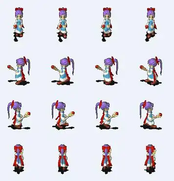 《魔力宝贝》角色动作行走图.