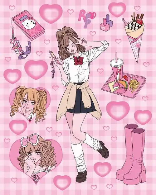 插画分享##女生头像##手帐素材##少女心