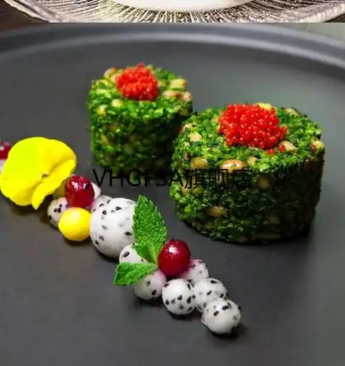 圆形菜品三件套厨用工具酒店厨房创意菜摆盘饰造型3圆柱1推板老款