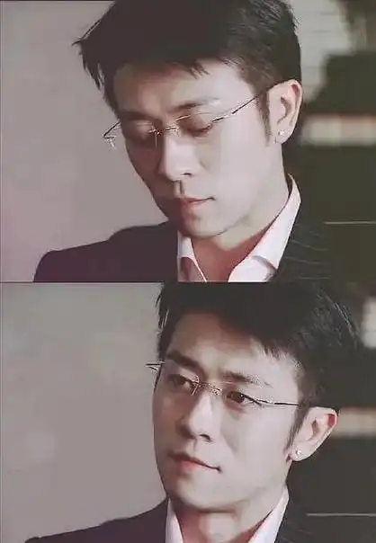 很多年前中分戴黑框眼镜的男明星(戴眼镜就敢说斯文败类)(3)