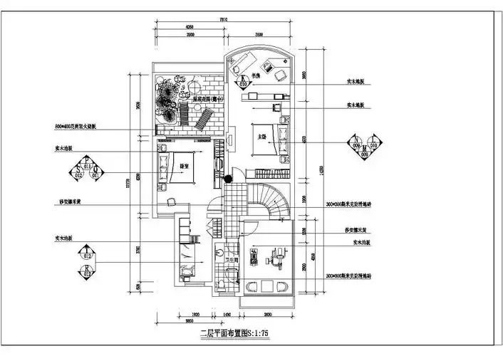 经典室内装饰详细设计cad平面施工图