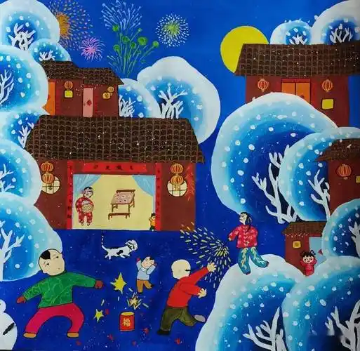 赏年画过大年寿阳县2022新生活新风尚新年画作品展二