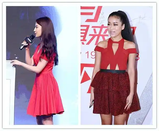 刘亦菲和吉克隽逸都适合穿a字裙,身材被衬得更好,气质也更高级_效果