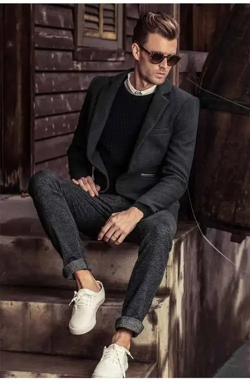 英爵伦 休闲西装英伦风修身小西装