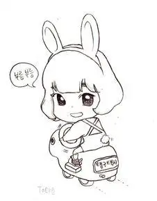 简笔画卡通萌物萌教程