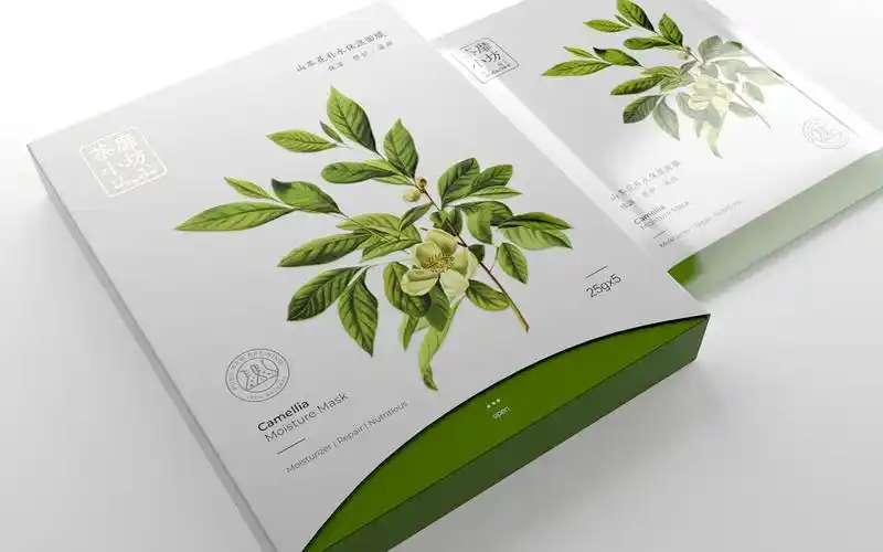 2019面膜包装设计草本面膜包装设计植物面膜包装设计刘益铭原创作品