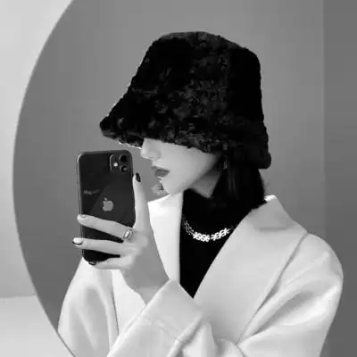 女生黑白高级感图片头像