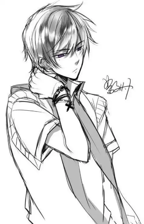 画动漫人物男生简单又帅气,教你画动漫人物男生