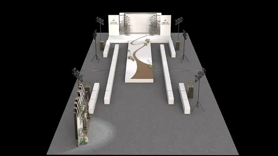 简单走秀t台舞台设计