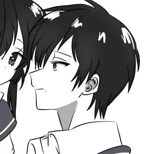 爱不释手黑白动漫情头也太绝了