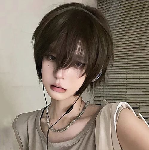 假发男短发cos日系正太少年男女通用全头套式短直发自然仿真假毛