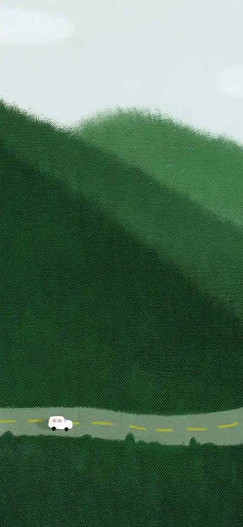 一张墨绿色壁纸