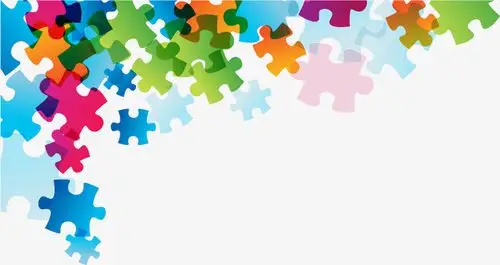 矢量彩色拼图png图片素材下载_彩色png_熊猫办公
