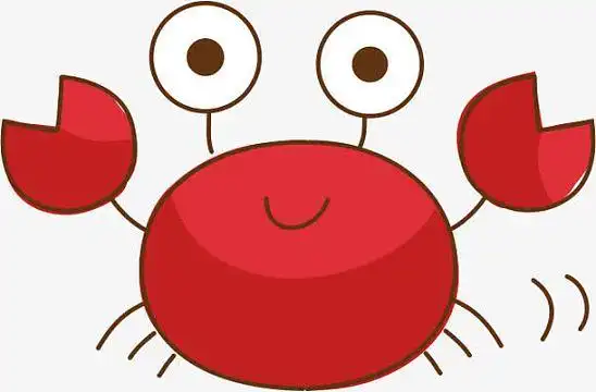可爱螃蟹素材_可爱螃蟹图片元素-觅元素