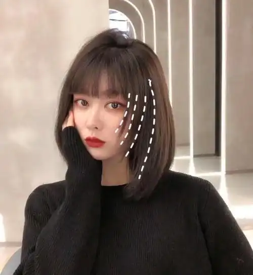 2020年流行 刘海碎剪,中长发留这种,刘海最显脸小!