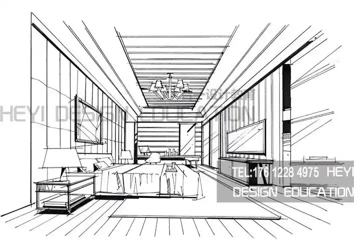 室内设计手绘效果图线稿篇