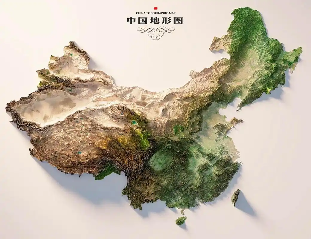 中国地形图