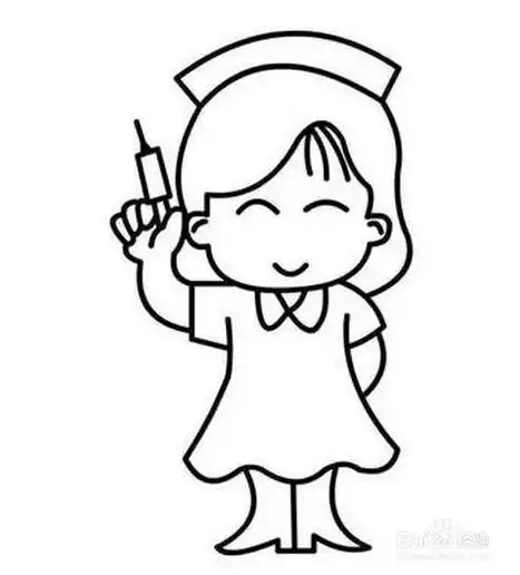 幼儿园简笔画女医生 简笔画图片大全-普车都