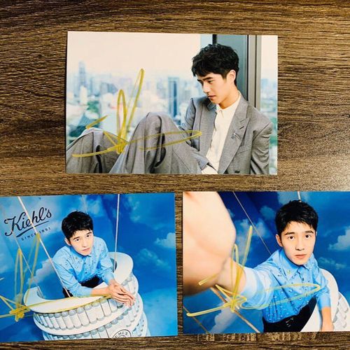 刘昊然亲笔签名照亲签保真粉丝应援周边产品正品收藏无印刷