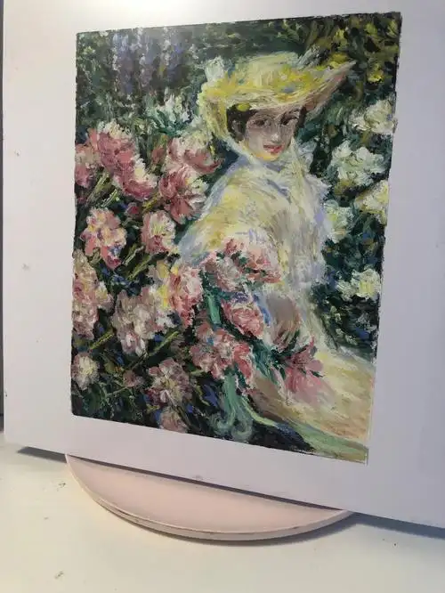 油画棒临摹人物画家妻子含步骤